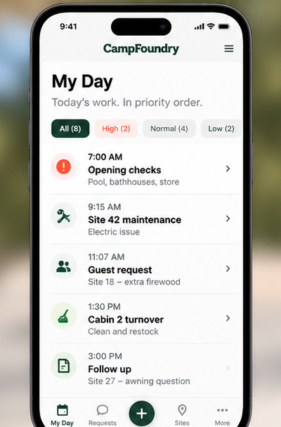 My Day priorities mobile view