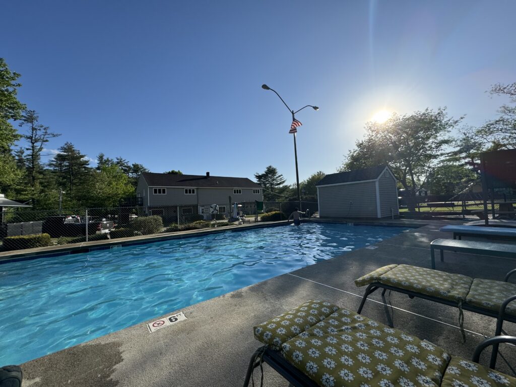 Swimming pool at Ames Brook Campground